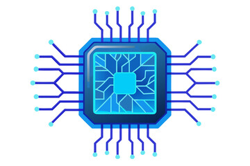 AI chip, artificial intelligence, microchip, processor, semiconductor, circuit board, neural network, machine learning, deep learning, digital brain, computer hardware, central processing unit, mother