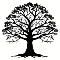 Obraz premium tree silhouette vector