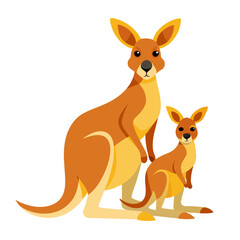 kangaroo with baby