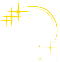 Vector Illustration of Sparkles Star