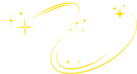 Vector Illustration of Sparkles Star