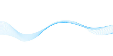 Abstract blue background with technology business wave lines. Digital future technology concept wave curve lines. Frequency sound wave line background. Science, banner, business, poster, template