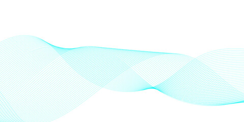 Abstract blue background with technology business wave lines. Digital future technology concept wave curve lines. Frequency sound wave line background. Science, banner, business, poster, template