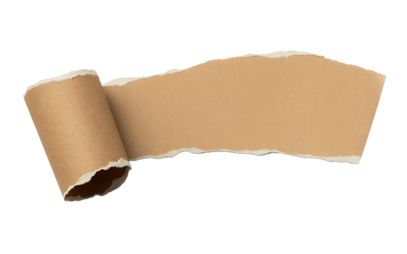 Torn paper isolated on transparent background