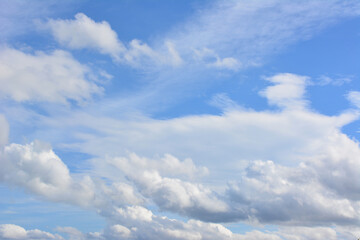 a sky background with blue sky and white clouds
