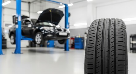 Automotive Repair Shop Tire Maintenance and Vehicle Service