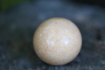 Chinese massage balls lie in nature. Treatment of ACCUPUNTURE AND MASSAGE for joint diseases