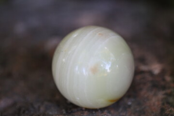 Chinese massage balls lie in nature. Treatment of ACCUPUNTURE AND MASSAGE for joint diseases