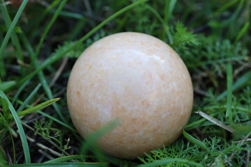 Obraz premium Chinese massage balls lie in nature. Treatment of ACCUPUNTURE AND MASSAGE for joint diseases