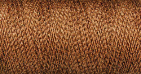 Brown Thread Texture with Weave for Innovative Textile Designs