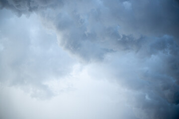 dark blue cloud sky with white light sky background and city light midnight evening time 