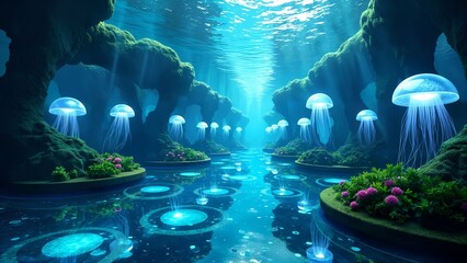 Futuristic Underwater City