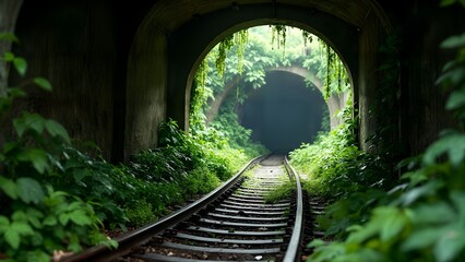 Urban Jungle: A Subway Station Transformed by Nature