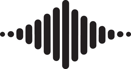 Obraz premium Vector art of abstract sound wave equalizer graphic