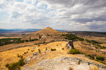 Scenic landscape view of Atienza in Guadalajara, Spain with historical significance and natural beauty