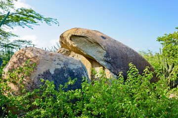 Rock formations in Casibari rock formations Paradera Aruba