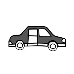 Obraz premium Hand Drawn Car Doodle Illustration