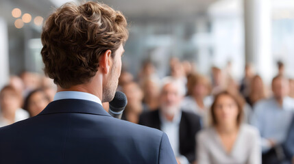 group of business people standing in a row