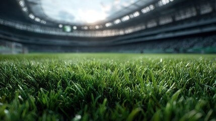 Exciting football match action stadium grass sport image daylight