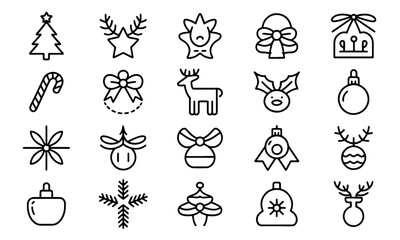 Obraz premium Christmas icon vector Design