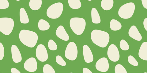 Green and Beige Abstract Pattern A Seamless, Organic Shape Design for Various Applications