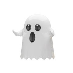 Cute Ghost for Halloween PNG Transparent Background