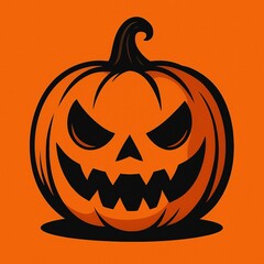 halloween pumpkin isolated on white background