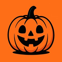 halloween pumpkin isolated on white