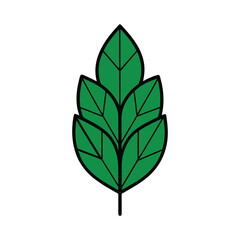 Botanical Stained Glass Eucalyptus – Handmade Green Leaf Wall Hanging outline vector icon on white background