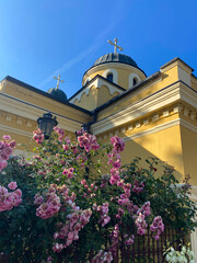 Obraz premium The Orthodox Church in Novi Sad, Serbia