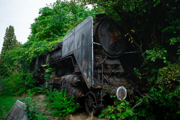 Fototapeta premium old steam locomotive