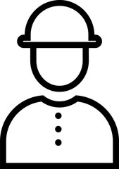 Black flat profile icon illustration with minimalist design, showing various professions, suitable for application design needs, websites, presentations, infographics, business brochures and others. 