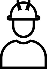 Black flat profile icon illustration with minimalist design, showing various professions, suitable for application design needs, websites, presentations, infographics, business brochures and others. 