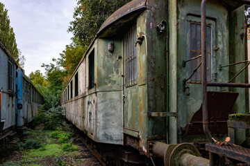old abandoned train