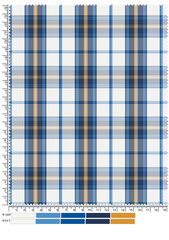 Seamless red,brown,green, lemon,teal and black plaid twill check pattern for fabric design.

