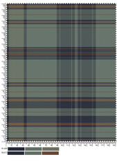 Plaid fabric pattern, blue, brown, cream, seamless for textiles, and for designing clothes, skirts or decorative fabrics. Vector illustration.