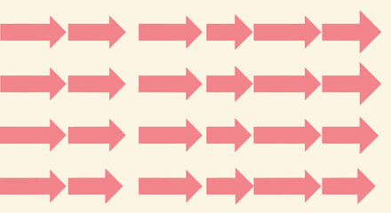 Pink arrow pattern on light yellow
