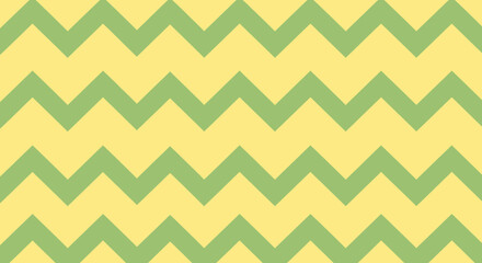 Zigzag pattern in pastel green and yellow hues, repeating motif