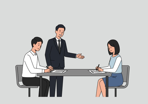 Business meeting interaction office setting professional environment engaging viewpoint collaboration concept