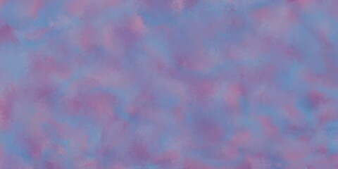 Abstract texture, background. Horizontal backdrop. Vibrant with soft, multicolored blurred gradients in purple and pink tones, smudged, smoky, worn brush strokes. Creative projects, design.