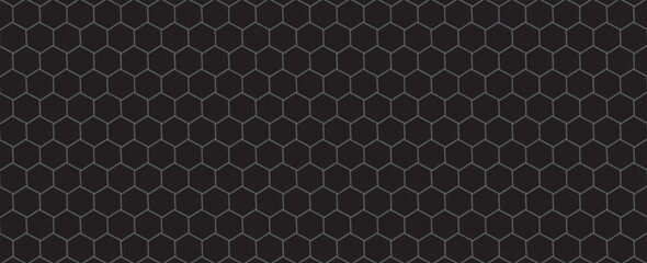 hexagon pattern. Seamless background. Abstract honeycomb background in gray colors. vector illustration