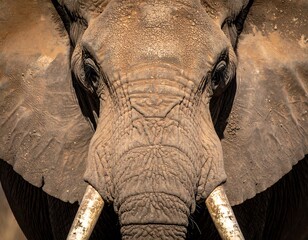 Close-up of an elephant's face