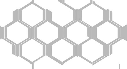 Gray & white honeycomb lattice