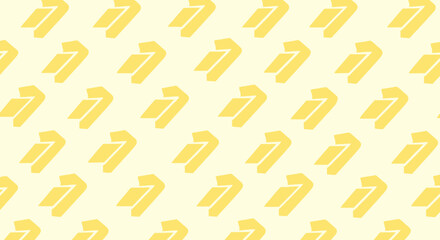 Yellow geometrical shapes in a repeated pattern, light background