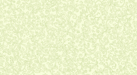 Ornate swirling leaf vine pattern