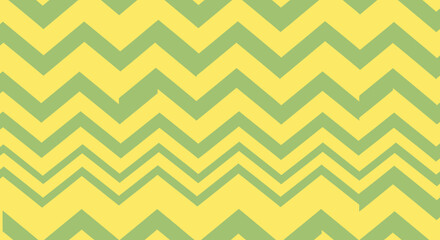 Zigzag pattern of light green and yellow