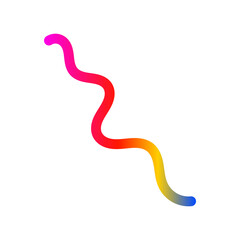 Colorful wavy gradient stroke