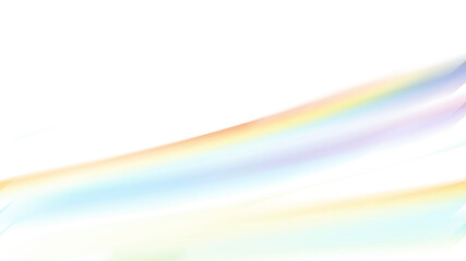 Soft, colorful rainbow stripes shimmer across the transparent backrest, creating a light and delicate effect.  Image on a transparent background