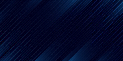 Obraz premium Abstract background with overlapping blue gradient geometric layers and glowing blue line decoration. Modern graphic design concept for web banners, posters, covers, or brochures. Eps10