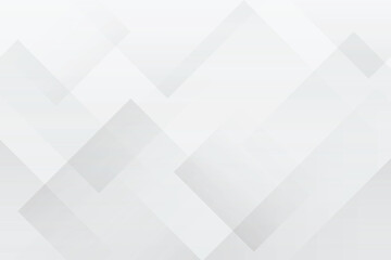 Minimal white background with abstract transparent geometric rectangle layer shape design